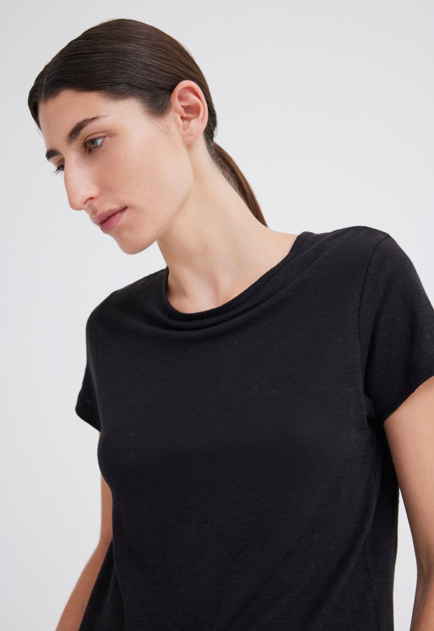 Jac + Jack Cult Linen Tee - Black